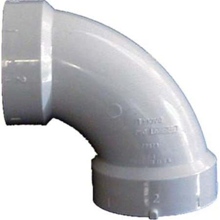 Genova 4in. Sch. 40 PVC-DWV 90 degrees Sanitary Elbows 72840